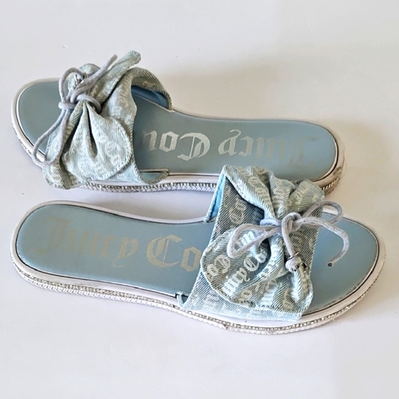 Juicy Couture Blue Sandals with Bow - Picture 3 of 6